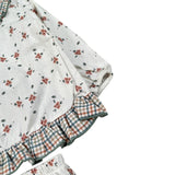 Calamaro Completo 2Pz Camicia-Coulotte tinta unita con Stampa Bianco per Neonata 22098 BIANCO CALAMARO 
