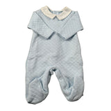Calamaro Tutina Manica Lunga Tint Unita Azzurro per Neonato 33033 AZZURRO CALAMARO 