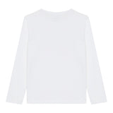 Calvin Klein Shirt Girocollo tinta unita con Stampa Bianco per Bambino IB02255 BIANCO CALVIN KLEIN 