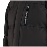 Calvin Klein Giubbino tinta unita con Zip E Cappuccio Nero per Bambino IB0IB01776 NERO CALVIN KLEIN 