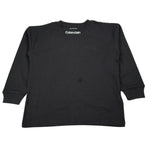 Calvin Klein Shirt Girocollo tinta unita con Logo Nero per Bambino IB0IB02354X NERO CALVIN KLEIN 