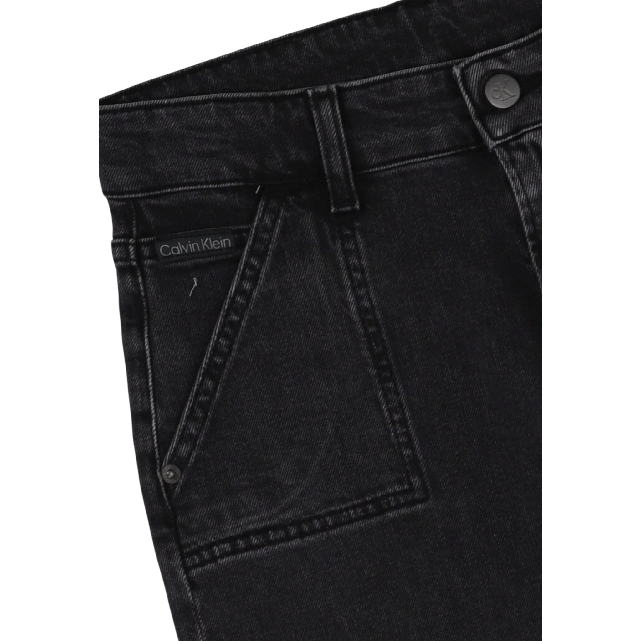 Calvin Klein Jeans tinta unita con Tasconi Nero per Bambino IB0IB02520 NERO CALVIN KLEIN 