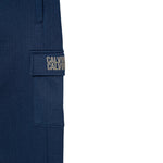 Calvin Klein Pantalone tinta unita con Logo Blu per Bambino IB0IB02522 BLU CALVIN KLEIN 