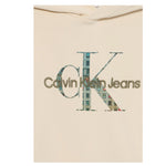 Calvin Klein Felpa Chiusa con Cappuccio tinta unita Beige per Bambina IB0IB02524 BEIGE CALVIN KLEIN 