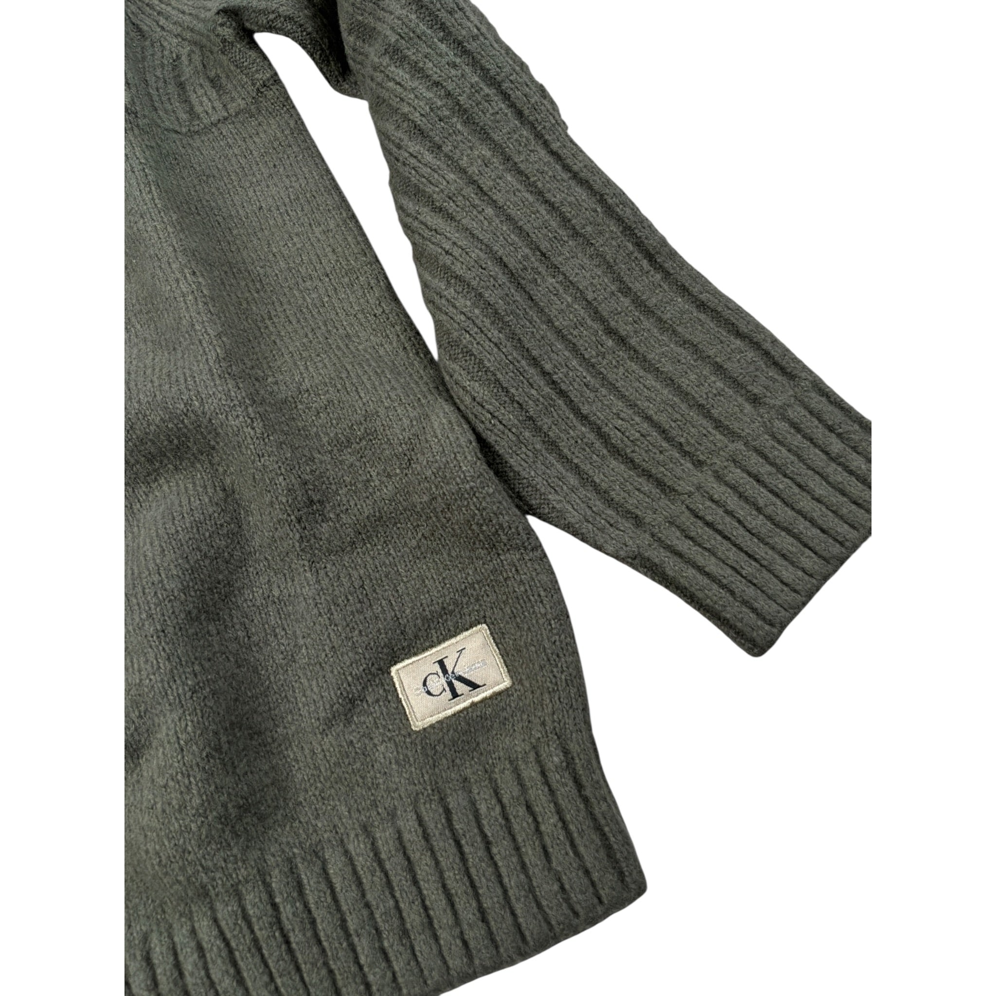 Calvin Klein Maglia Girocollo tinta unita Verde per Bambino IB0IB02539 VERDE CALVIN KLEIN 