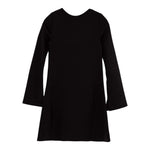 Calvin Klein Abito tinta unita con Logo Nero per Bambina IG0IG02667 NERO CALVIN KLEIN 