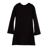 Calvin Klein Abito tinta unita con Logo Nero per Bambina IG0IG02667 NERO CALVIN KLEIN 