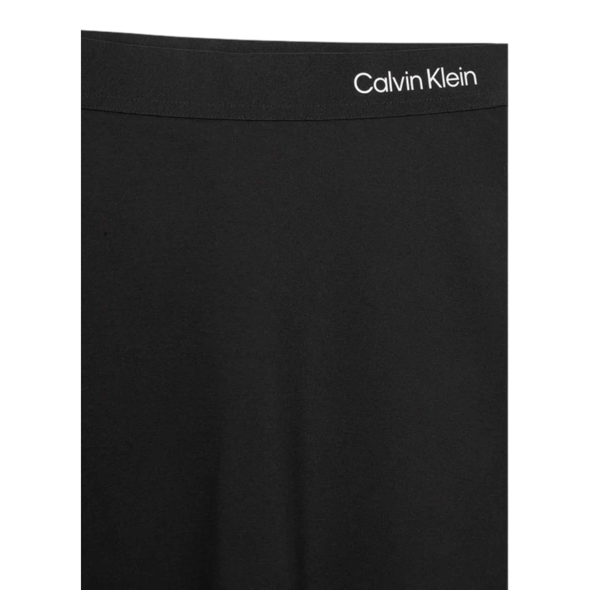 Calvin Klein Gonna tinta unita con Logo Nero per Bambina IG0IG02784 NERO CALVIN KLEIN 