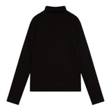 Calvin Klein Maglia tinta unita Collo Alto con Logo Nero per Bambina IG0IG02808 NERO CALVIN KLEIN 