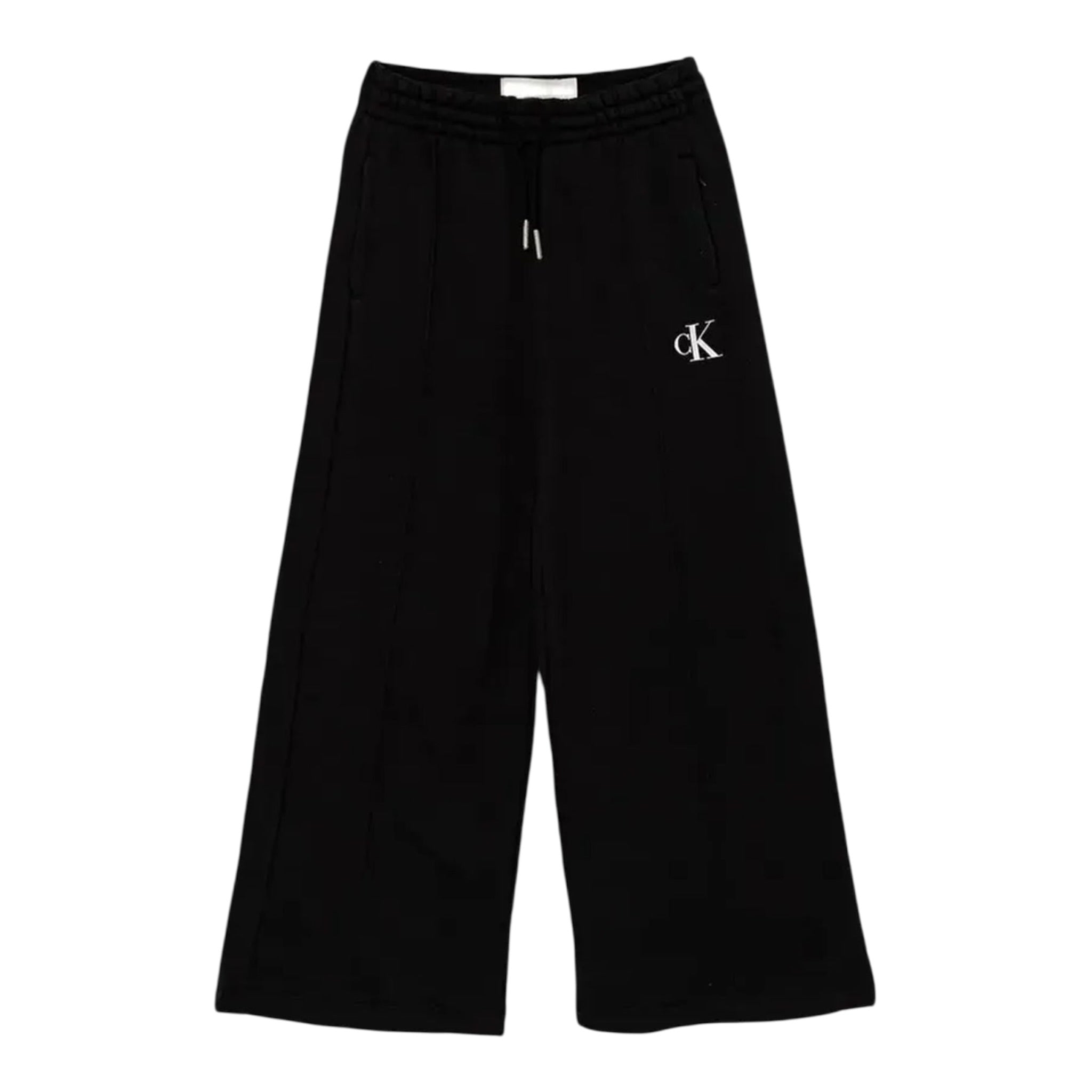 Calvin Klein Pantalone tinta unita Modello Palazzo Nero per Bambina IG0IG02875XX NERO CALVIN KLEIN 