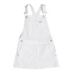Calvin Klein Salopette Modello Gonna tinta unita con Logo Bianco per Bambina IG0IG02904 BIANCO CALVIN KLEIN 