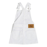 Calvin Klein Salopette Modello Gonna tinta unita con Logo Bianco per Bambina IG0IG02904 BIANCO CALVIN KLEIN 