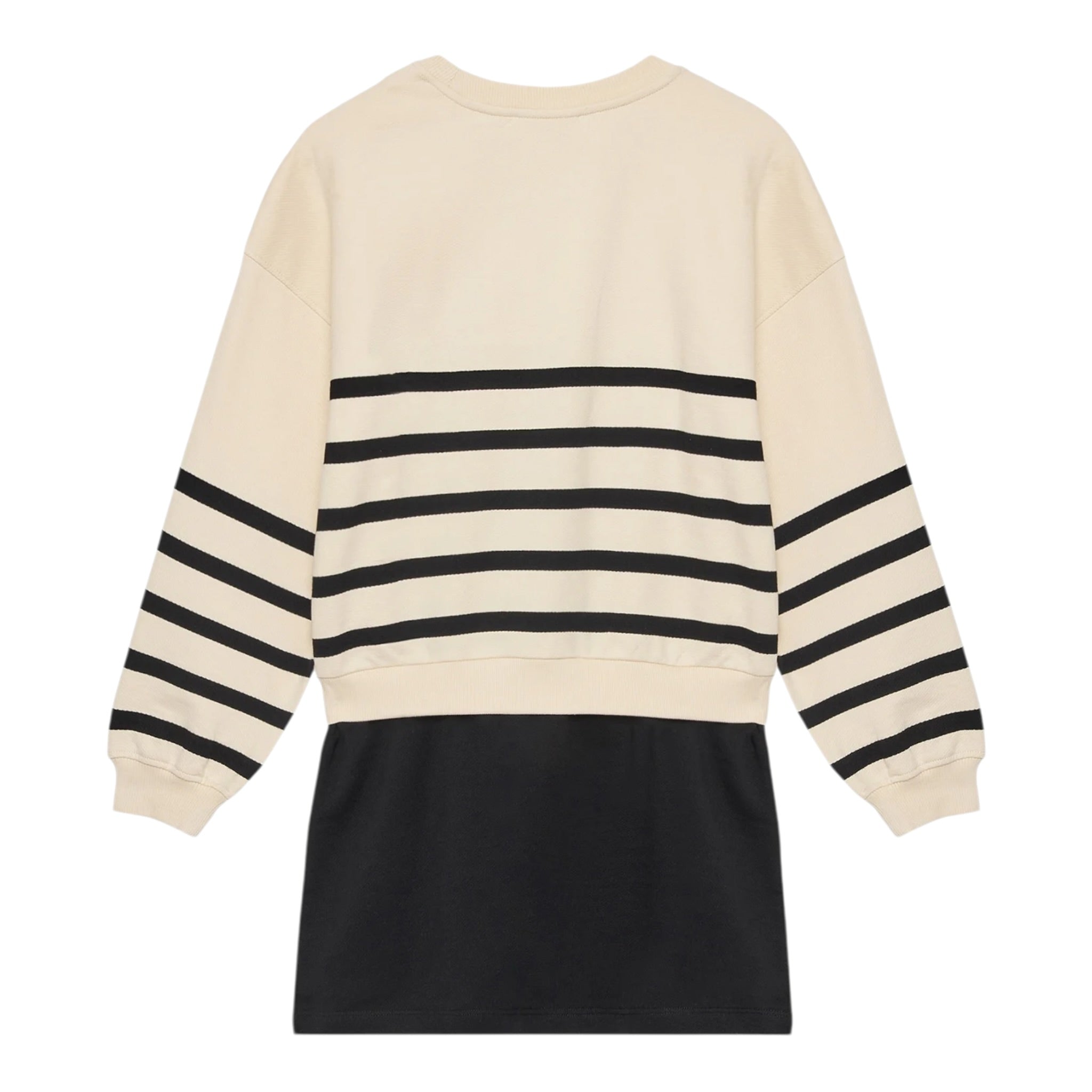 Calvin Klein Abito Manica Lunga Fantasia A Righe Beige per Bambina IG0IG02963 BEIGE CALVIN KLEIN 