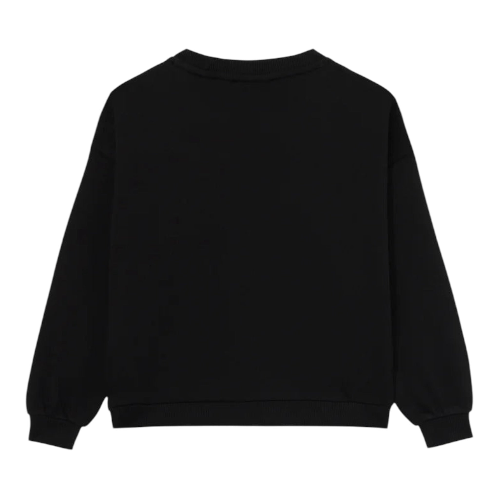 Calvin Klein Felpa tinta unita Girocollo con Logo Nero per Bambina IG0IG02970X NERO CALVIN KLEIN 