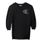 Calvin Klein Abito Manica Lunga Tinta Jnita Nero per Bambina IG0IG03009 NERO CALVIN KLEIN 