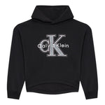 Calvin Klein Felpa Chiusa con Cappuccio tinta unita Nero per Bambina IG0IG03018 NERO CALVIN KLEIN 