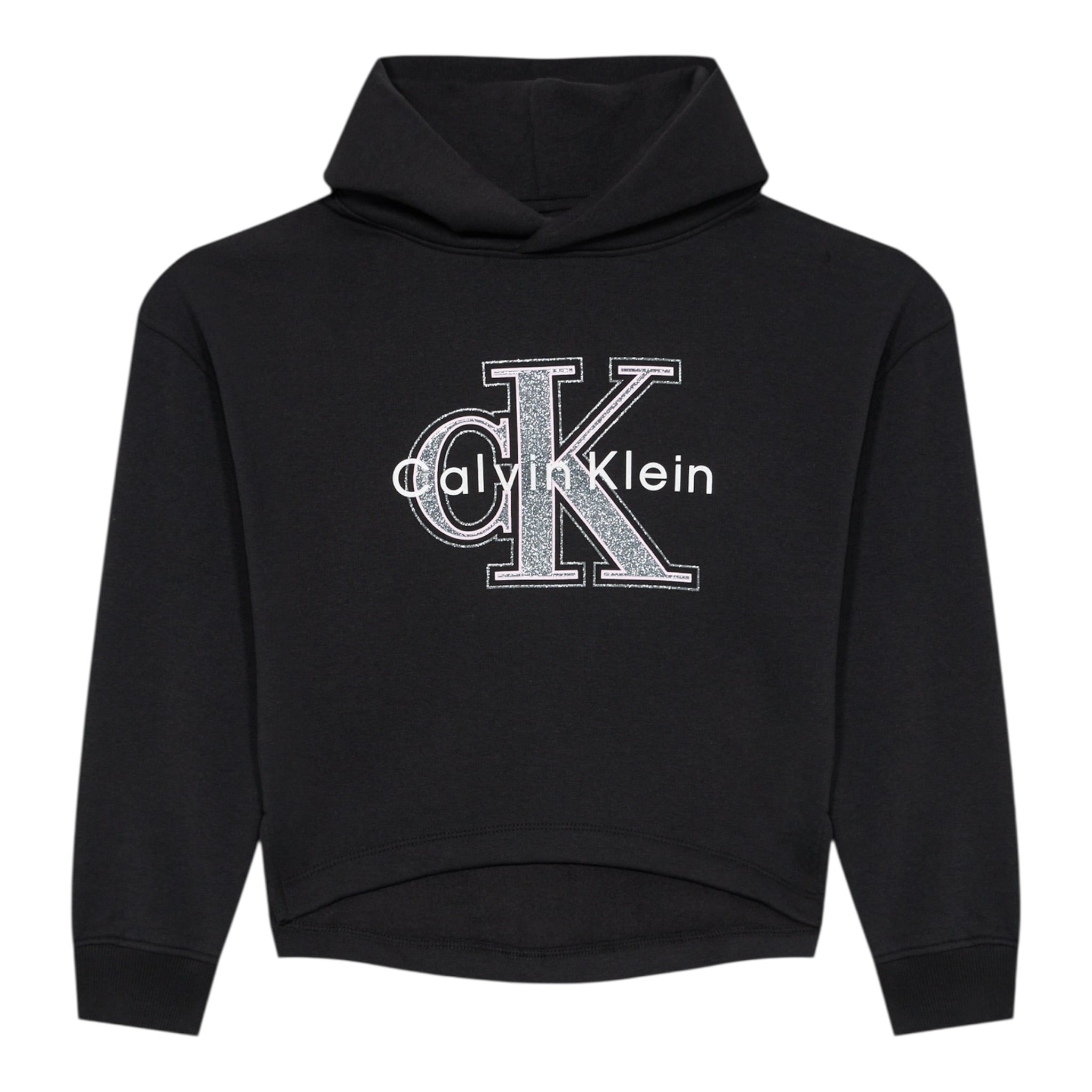 Calvin Klein Felpa Chiusa con Cappuccio tinta unita Nero per Bambina IG0IG03018 NERO CALVIN KLEIN 