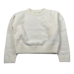 Calvin Klein Maglia Girocollo tinta unita con Logo Panna per Bambina IG0IG03048 PANNA CALVIN KLEIN 