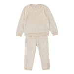 Calvin Klein Completo 2 Pezzi Felpa-Pantalone tinta unita Crema per Neonato IN0IN00236X CREMA CALVIN KLEIN 