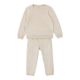 Calvin Klein Completo 2 Pezzi Felpa-Pantalone tinta unita Crema per Neonato IN0IN00236X CREMA CALVIN KLEIN 