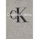 Calvin Klein Shirt Girocollo tinta unita con Logo Grigio per Neonato IN0IN00335 GRIGIO CALVIN KLEIN 