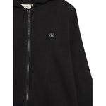 Calvin Klein Felpa Xon Zip E Cappuccio tinta unita Nero per Bambino IU0IU00707X NERO CALVIN KLEIN 