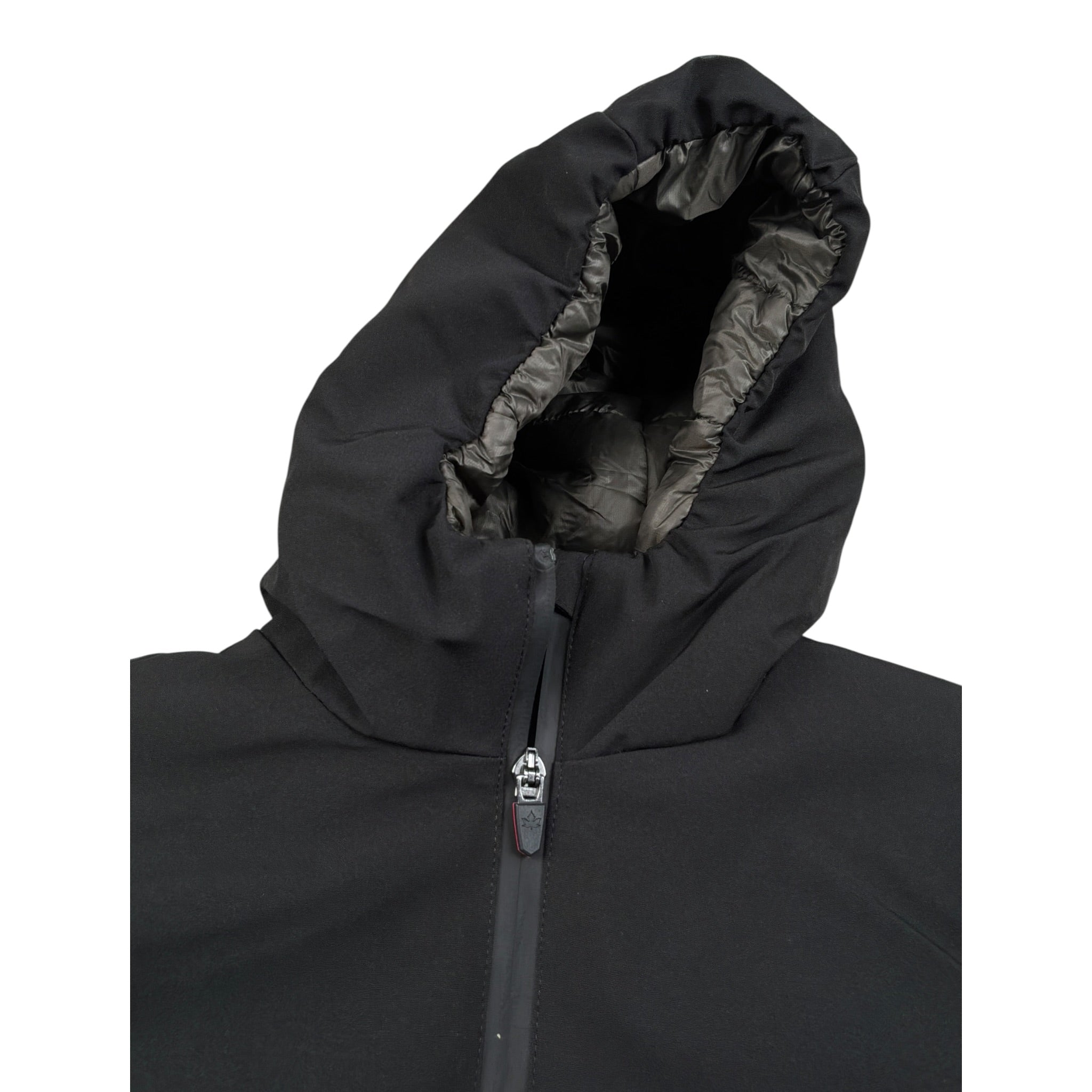 Canadian Giubbino tinta unita con Cappuccio Nero per Bambino CNG224390K NERO CANADIAN 
