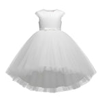 Carlo Pignatelli Abito Cerimonia tinta unita con Tulle Bianco per Bambina ABC3117CF BIANCO CARLO PIGNATELLI 