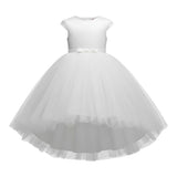 Carlo Pignatelli Abito Cerimonia tinta unita con Tulle Bianco per Bambina ABC3117CF BIANCO CARLO PIGNATELLI 