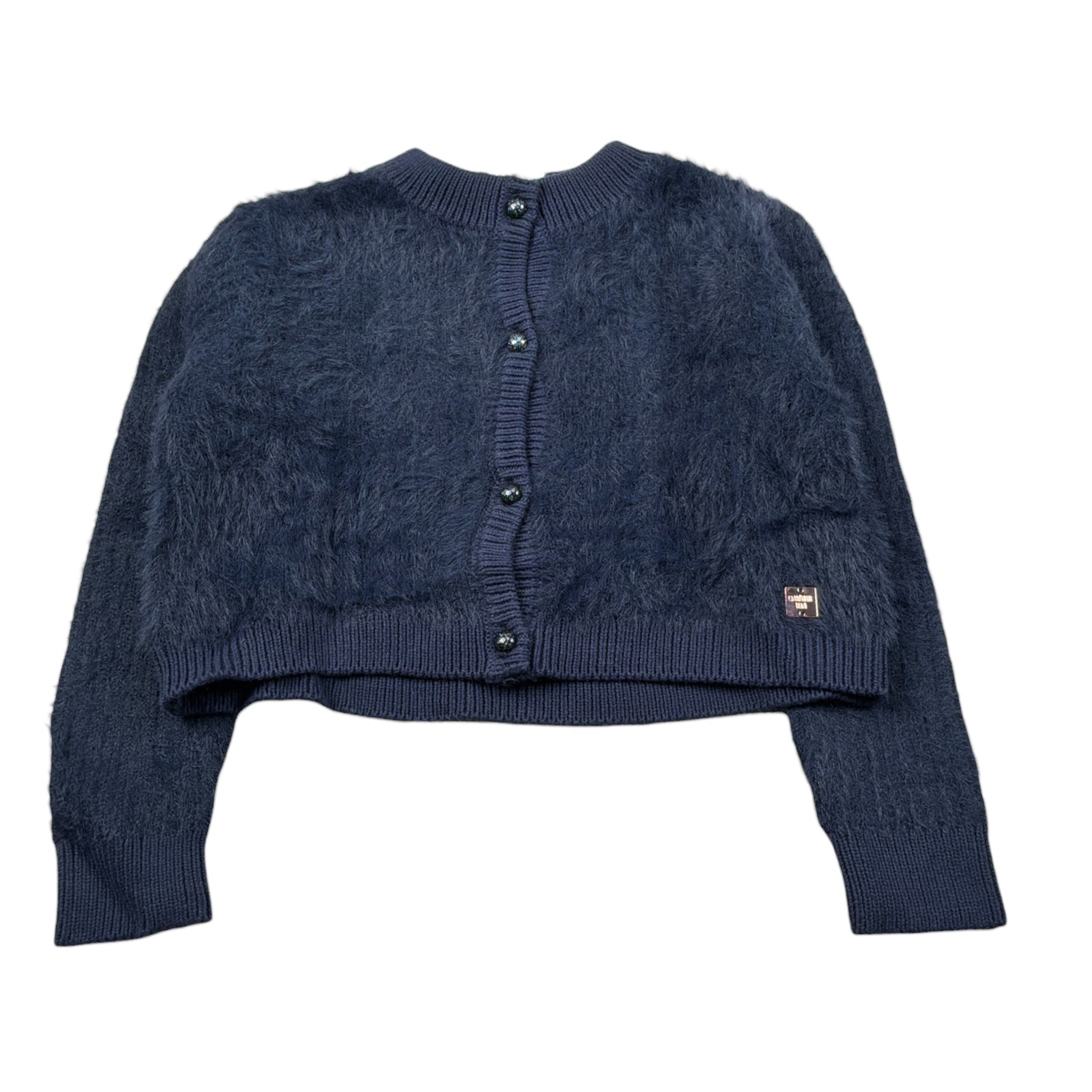 Carre'Ment Beau Cardigan tinta unita Blu per Bambina Y30207 BLU CARRE'MENT BEAU 