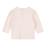 Carre'Ment Beau Shirt Girocollo tinta unita con Stampa Rosa per Neonata Y30227 ROSA CARRE'MENT BEAU 
