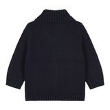 Carre'Ment Beau Cardigan tinta unita con Colletto Blu per Bambino Y30267 BLU CARRE'MENT BEAU 