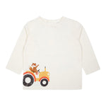 Carre'Ment Beau Shirt Girocollo tinta unita con Stampa Panna per Neonato Y30286 PANNA CARRE'MENT BEAU 