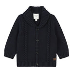 Carre'Ment Beau Cardigan tinta unita Blu per Neonato Y30287 BLU CARRE'MENT BEAU 