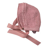 Casilda Jimena Cappello tinta unita In Filo Rosa per Neonata 63541713 ROSA CASILDA JIMENA 