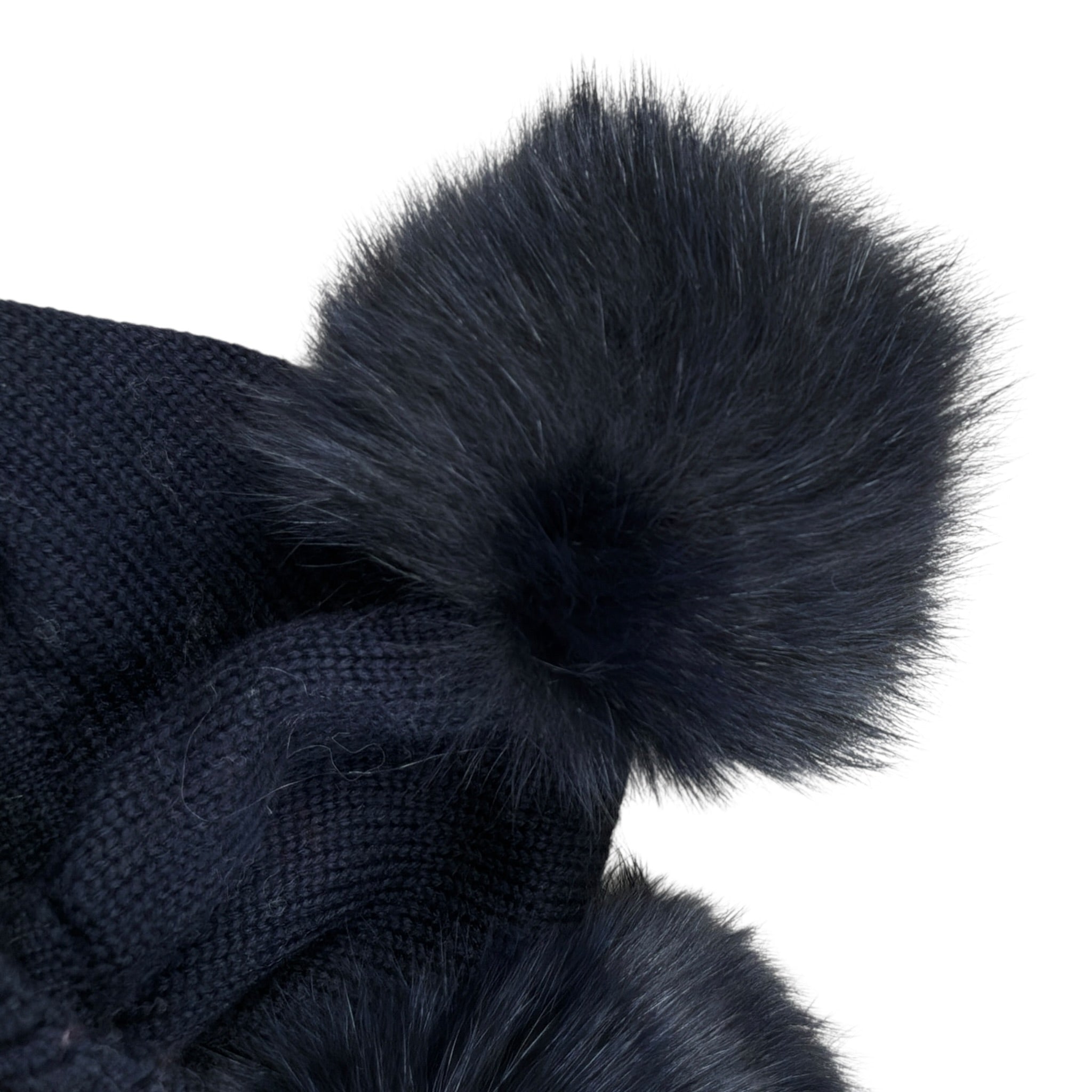 Catya Cappello tinta unita con Pon Pon Blu per Neonata 226636 BLU CATYA 