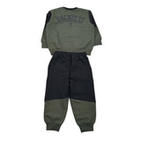 Cesare Paciotti Completo 2Pz Bicolore Felpa-Pantalone Nero/Verde per Neonato COMP6301JN NERO/VERDE CESARE PACIOTTI 