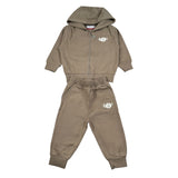 Cesare Paciotti Completo 2 Pezzi Felpa-Pantalone tinta unita Fango per Bambino COMP6305B FANGO CESARE PACIOTTI 