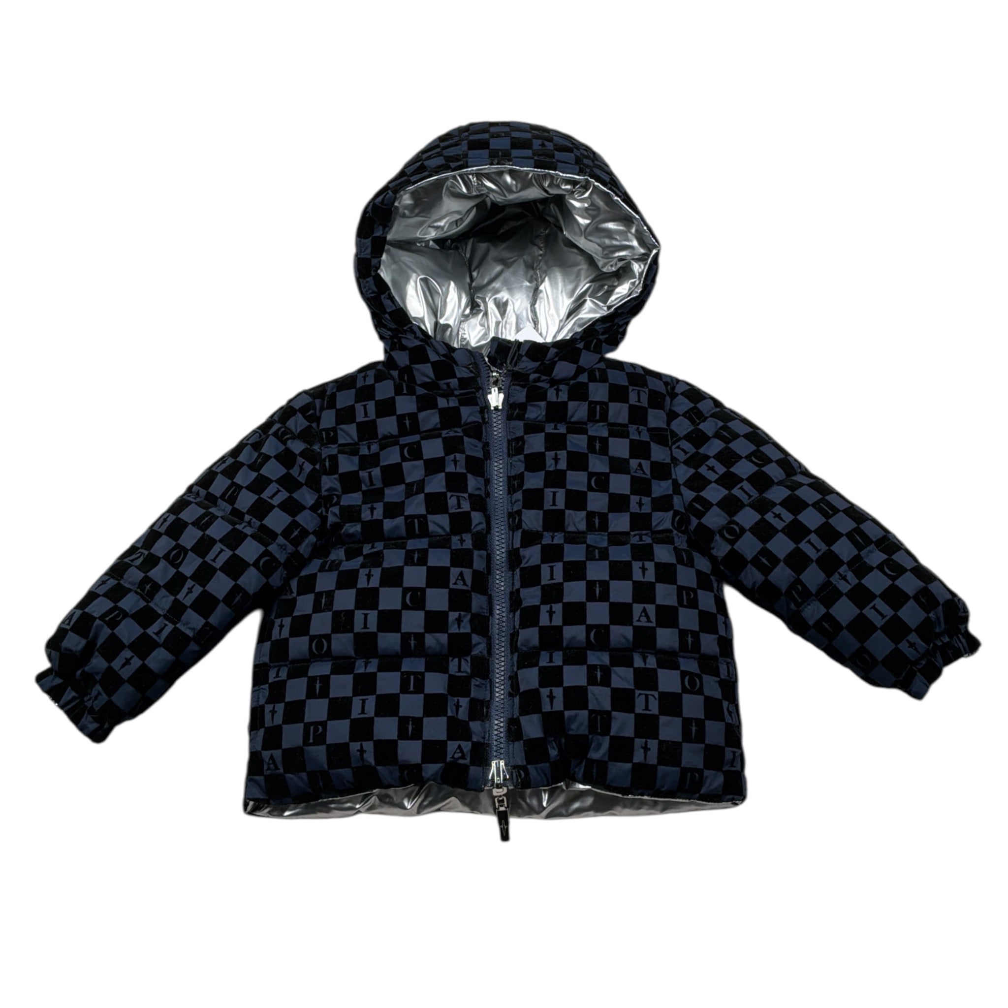 Cesare Paciotti Giubbino Reversibile Bicolore Argento/Blu per Neonato GBP6353B ARGENTO/BLU CESARE PACIOTTI 