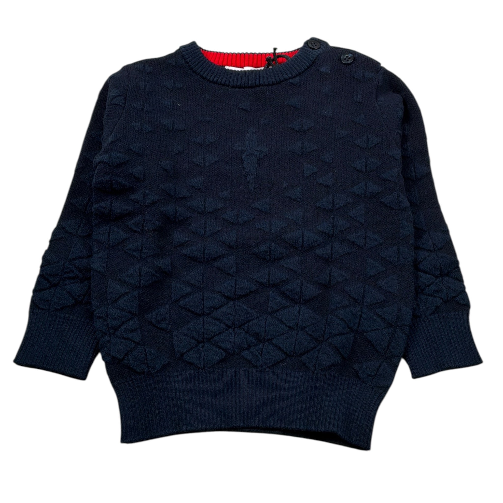 Cesare Paciotti Maglia tinta unita Girocollo Blu per Neonato MGP6350BX BLU CESARE PACIOTTI 