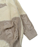 Cesare Paciotti Maglia Girocollo Bicolore Beige per Neonato MGP6358BXXX BEIGE CESARE PACIOTTI 