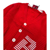 Cesare Paciotti Cardigan tinta unita con Stampa Rosso per Neonato MGP6360BXN ROSSO CESARE PACIOTTI 