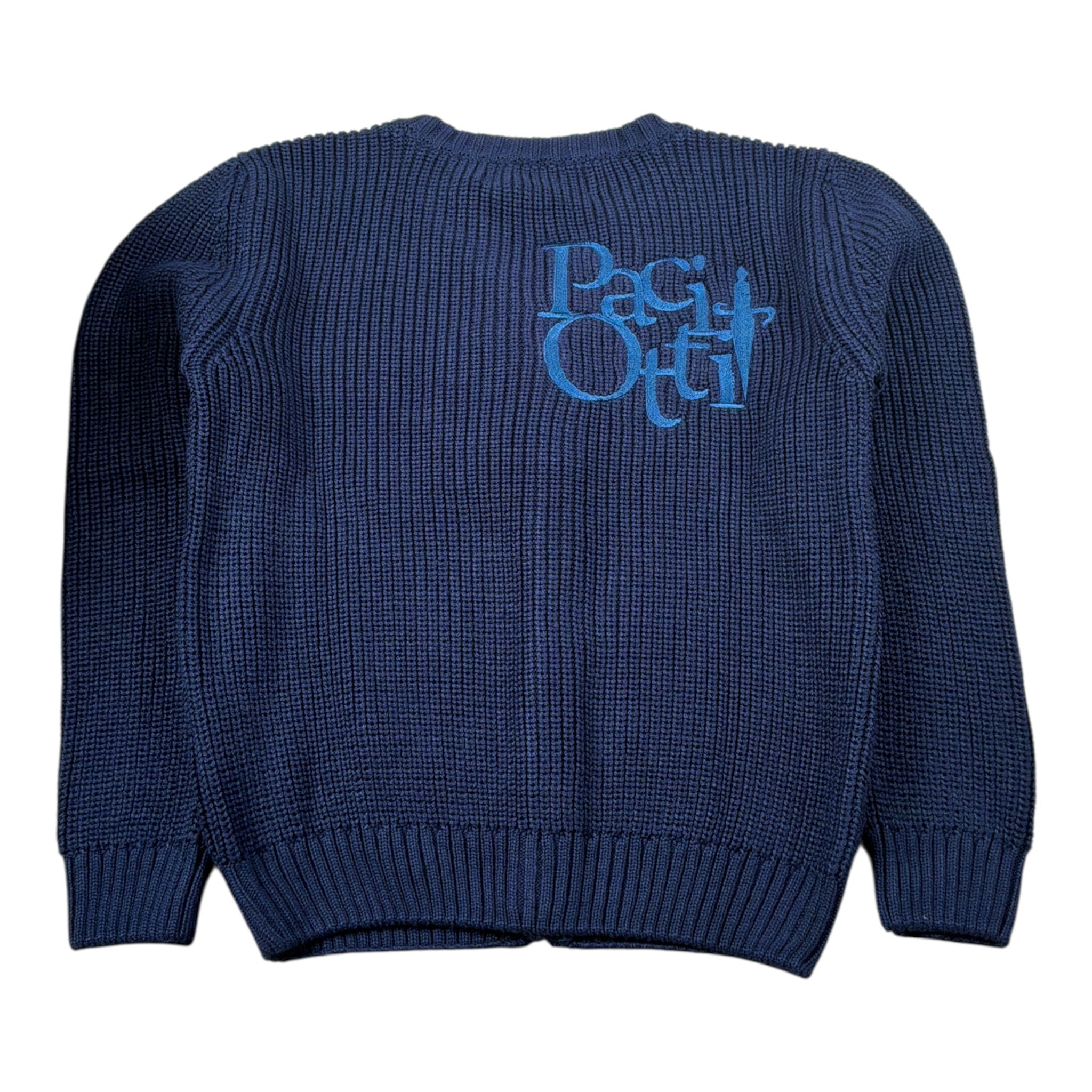 Cesare Paciotti Cardigan tinta unita con Logo Blu per Bambino MGP6362B BLU CESARE PACIOTTI 