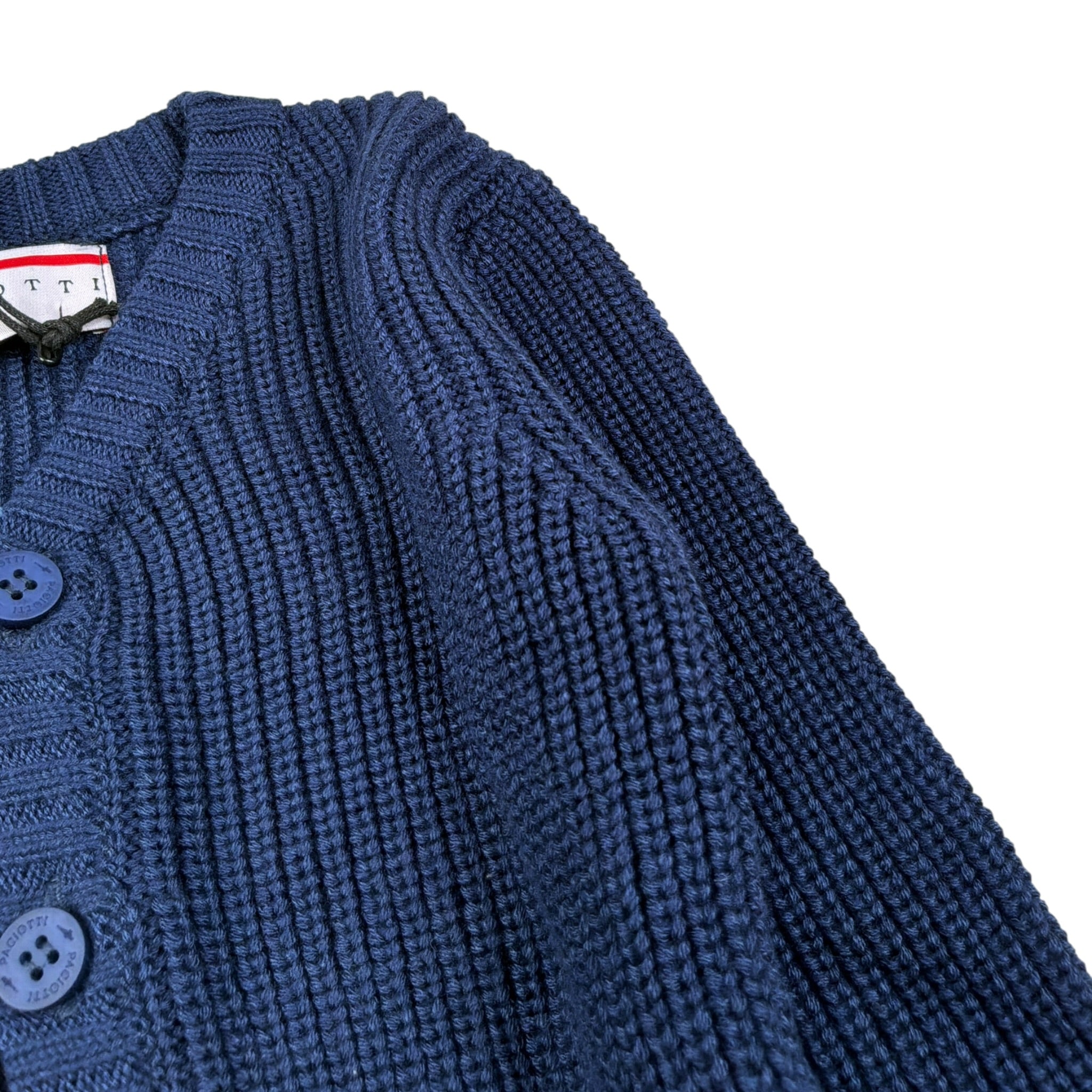 Cesare Paciotti Cardigan tinta unita con Logo Blu per Bambino MGP6362BXJ BLU CESARE PACIOTTI 
