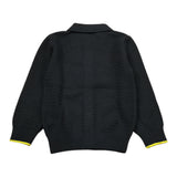 Cesare Paciotti Cardigan tinta unita con Colletto Nero per Neonato MGP6365B NERO CESARE PACIOTTI 