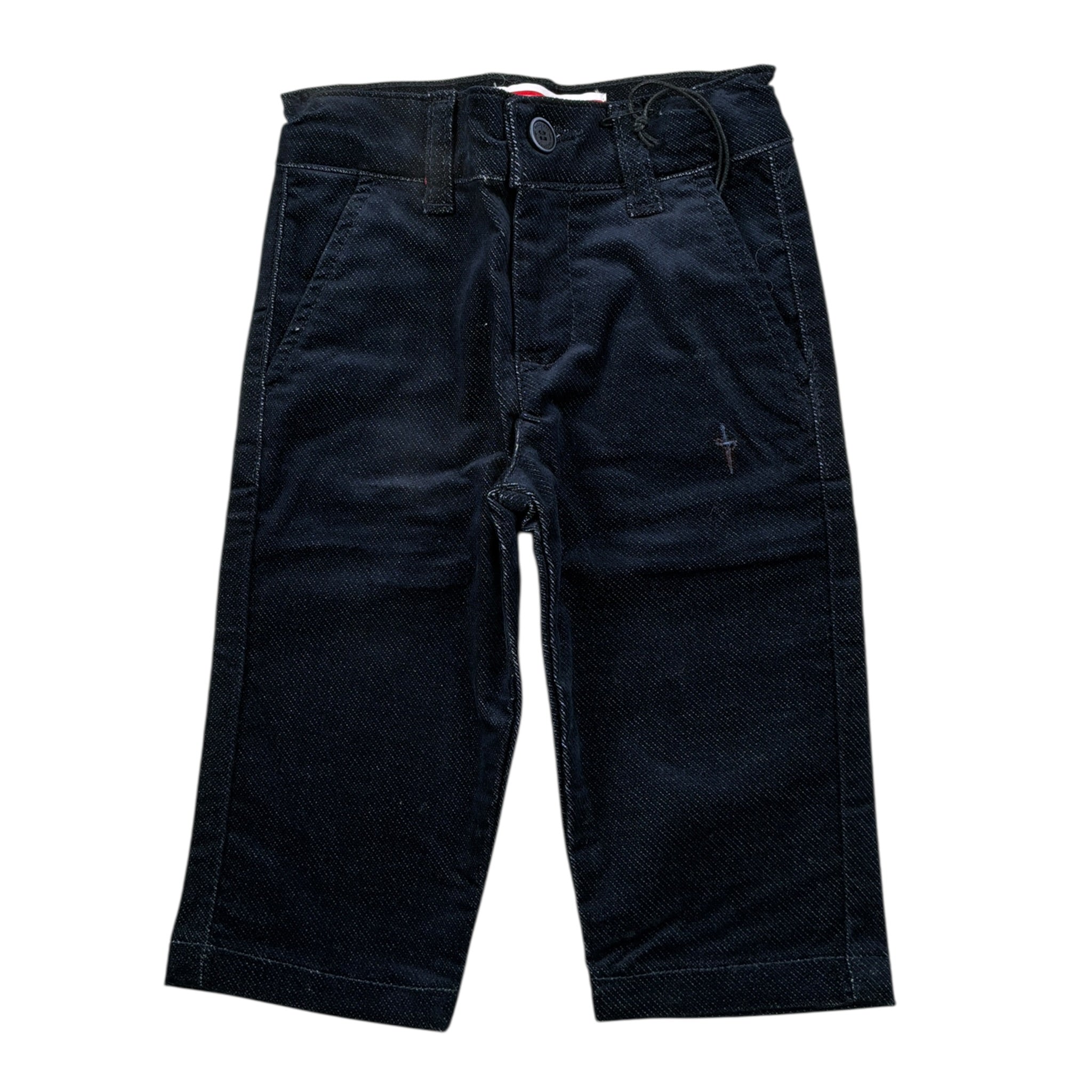 Cesare Paciotti Pantalone tinta unita In Velluto Blu per Bambino PTP6351B BLU CESARE PACIOTTI 