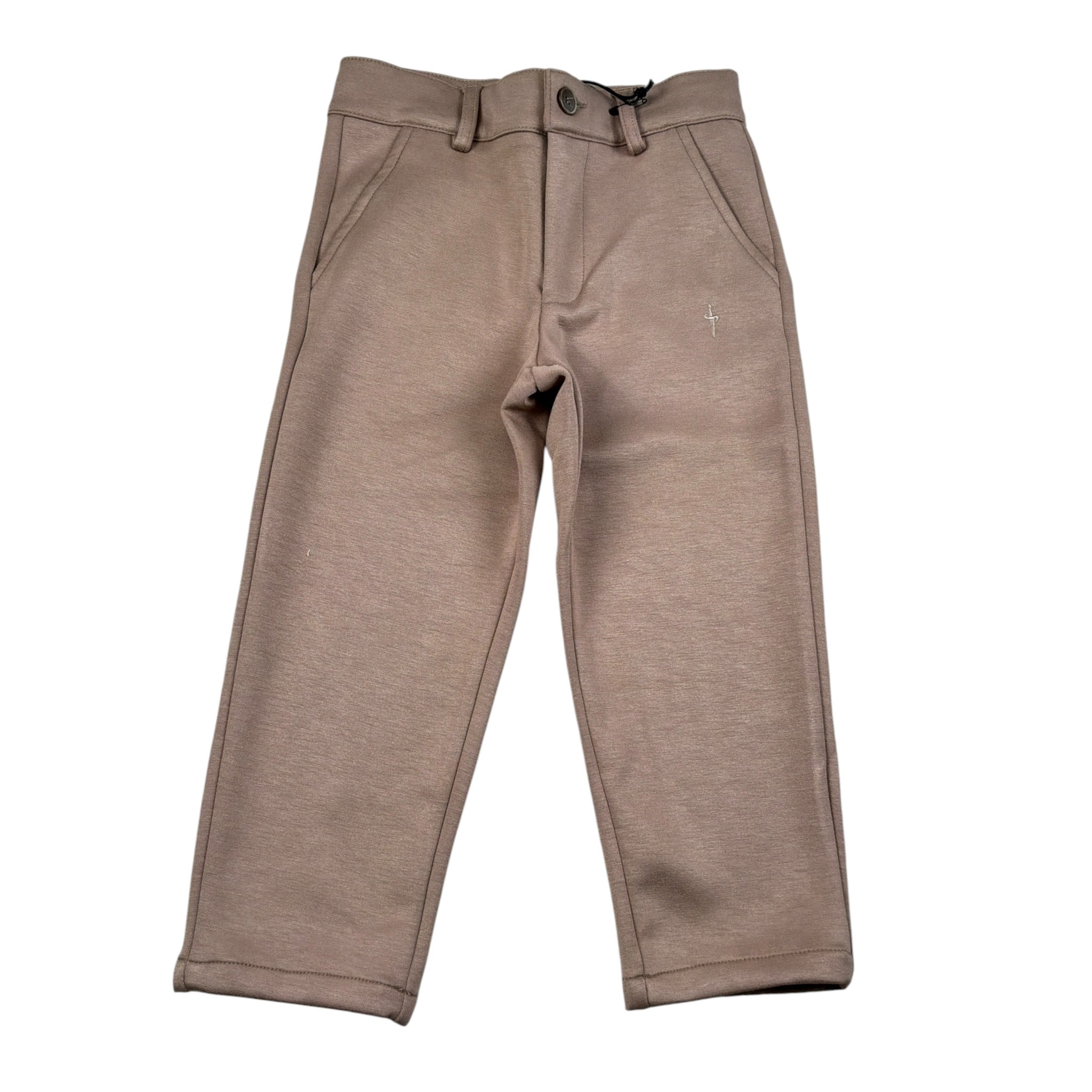 Cesare Paciotti Pantalone tinta unita con Girovita Regolabile Fango per Bambino PTP6352B FANGO CESARE PACIOTTI 