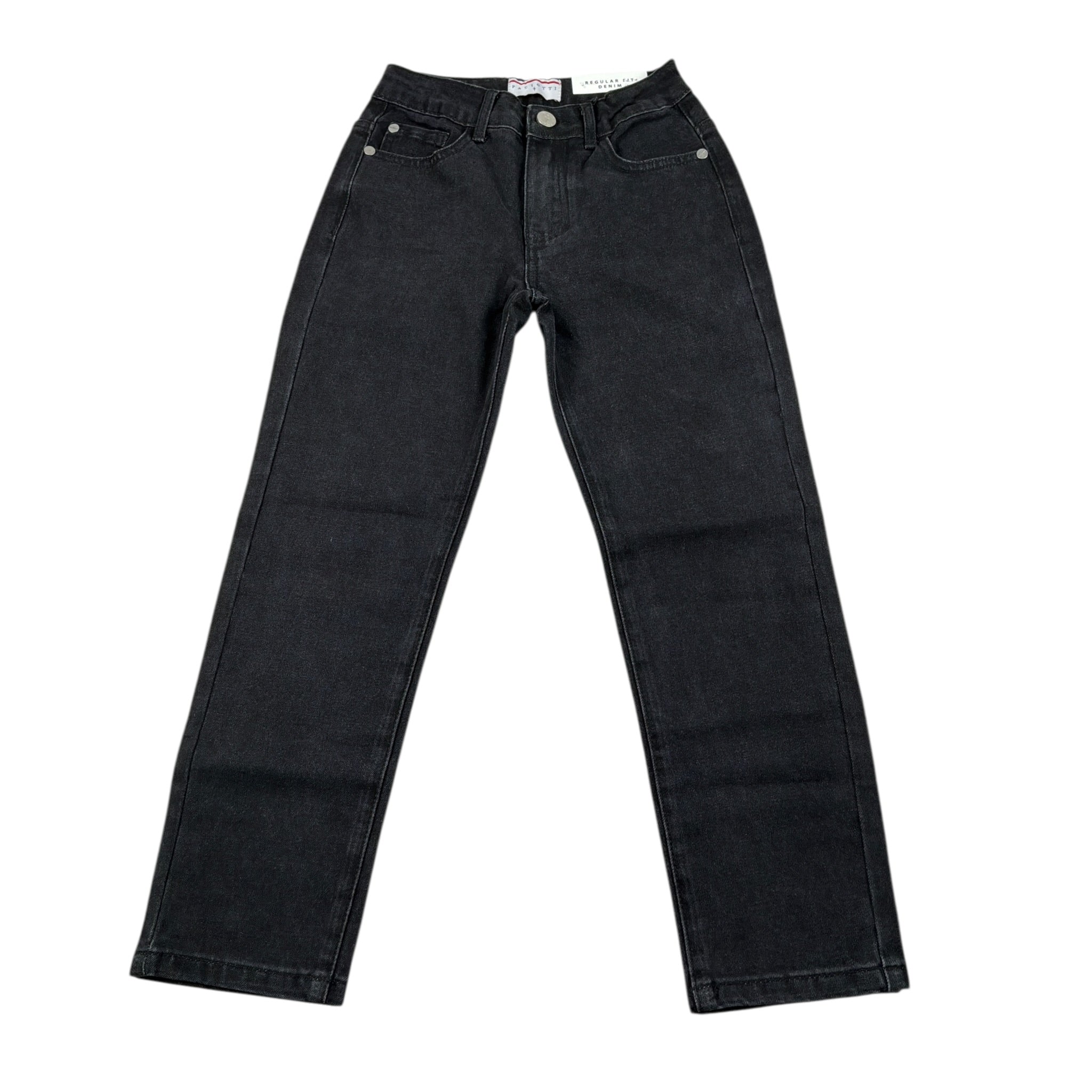 Cesare Paciotti Jeans tinta unita con Girovita Regolabile Nero per Bambino PTP6362J NERO CESARE PACIOTTI 