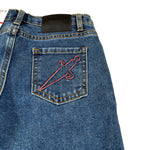 Cesare Paciotti Jeans tinta unita con Girovita Regolabile Blu per Bambino PTP6364BXX BLU CESARE PACIOTTI 