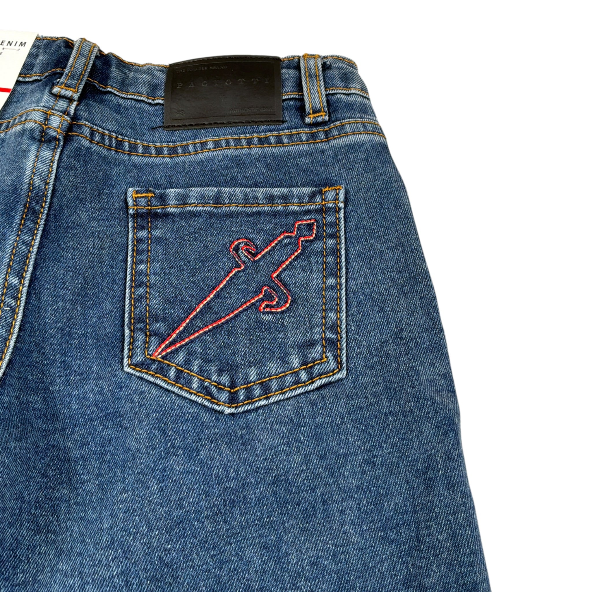 Cesare Paciotti Jeans tinta unita con Girovita Regolabile Blu per Bambino PTP6364BXX BLU CESARE PACIOTTI 